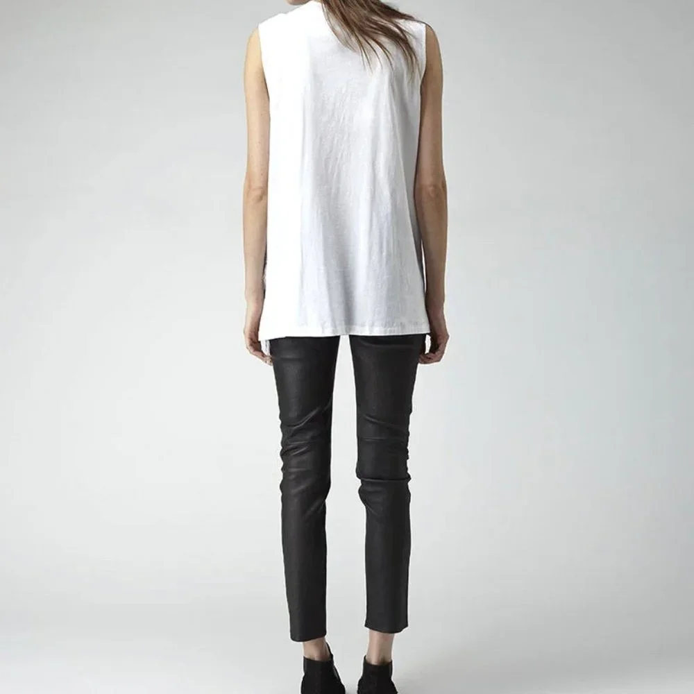 Acne Studios Zone Fringe Sleeveless Tee - Picture 3 of 9